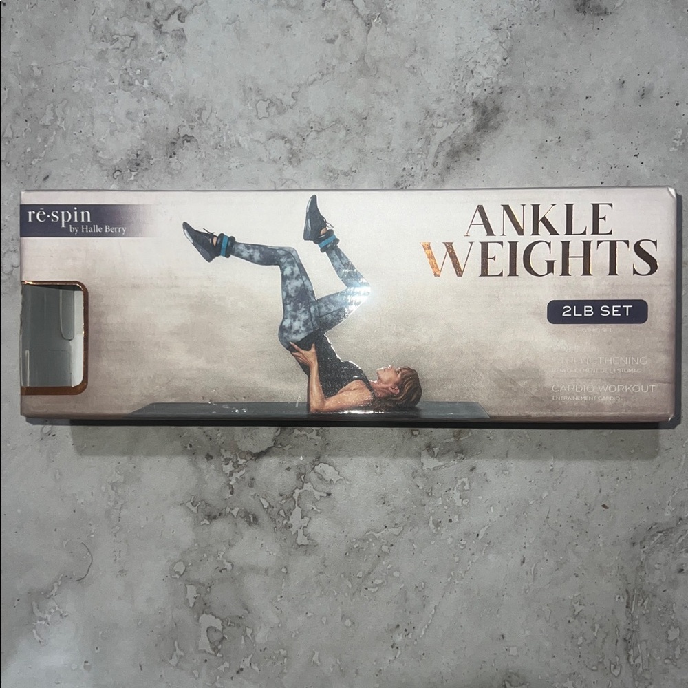 Ankle Weights 2LB Set - blue black